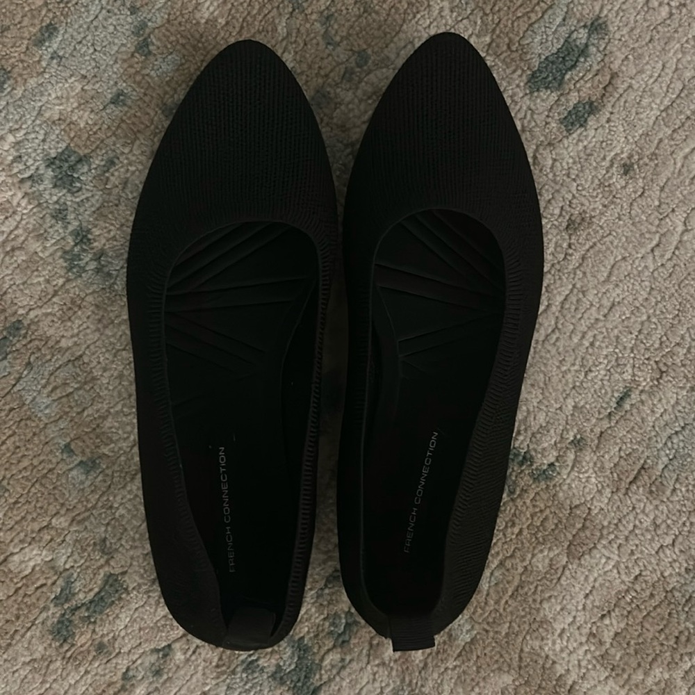 French Connection Women's Black Flats